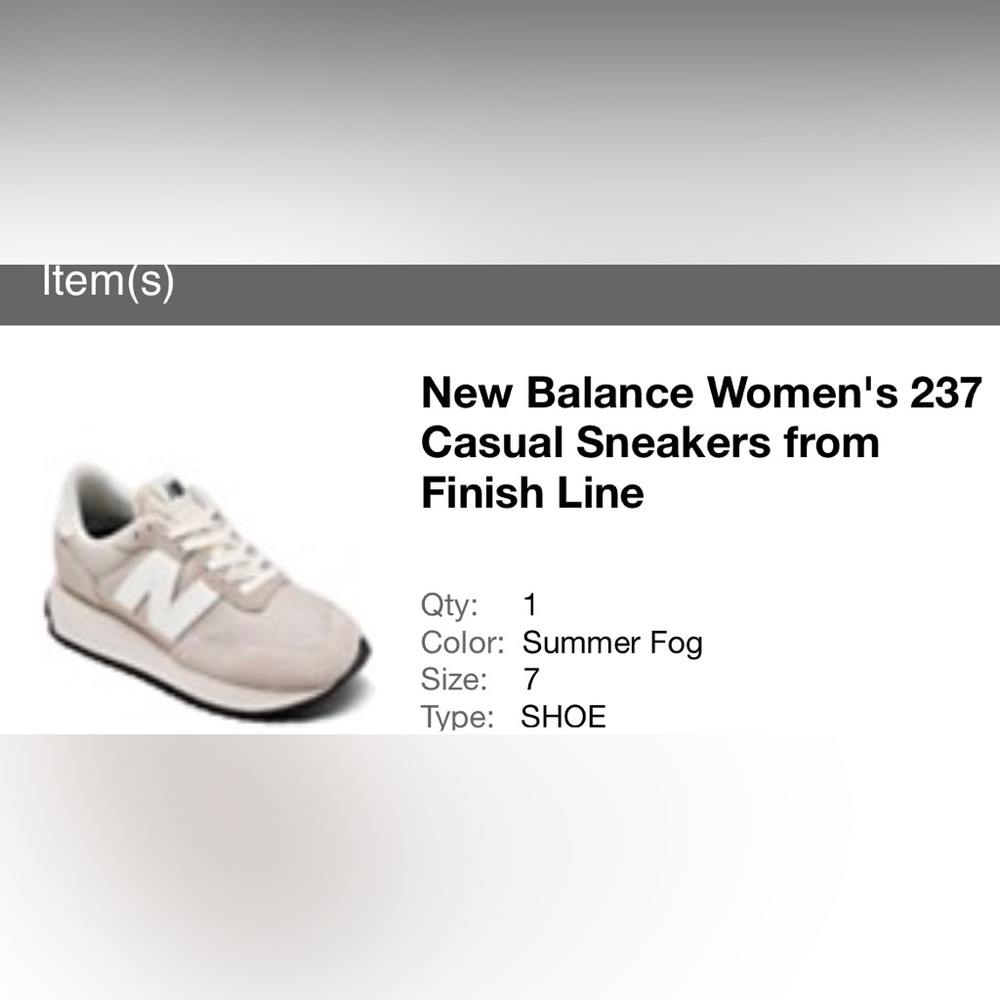 Women’s size US 7 - new balance 237 casual sneaker